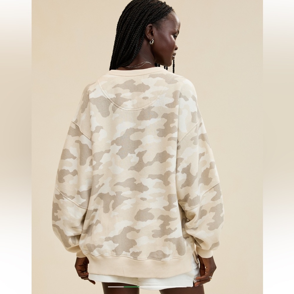 Aerie Beige Camo Pullover